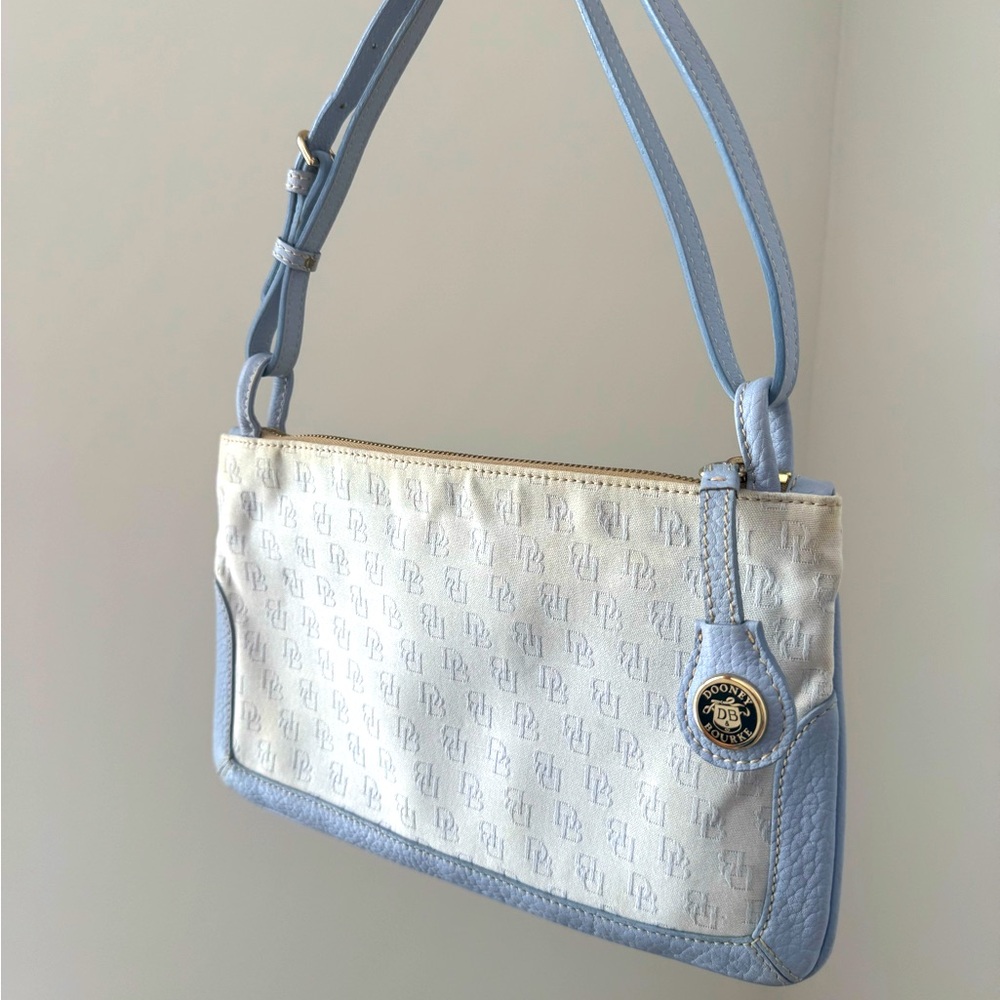 DOONEY & BOURKE vintage Signature Slim Zip Top mini bag